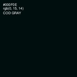 #000F0E - Cod Gray Color Image